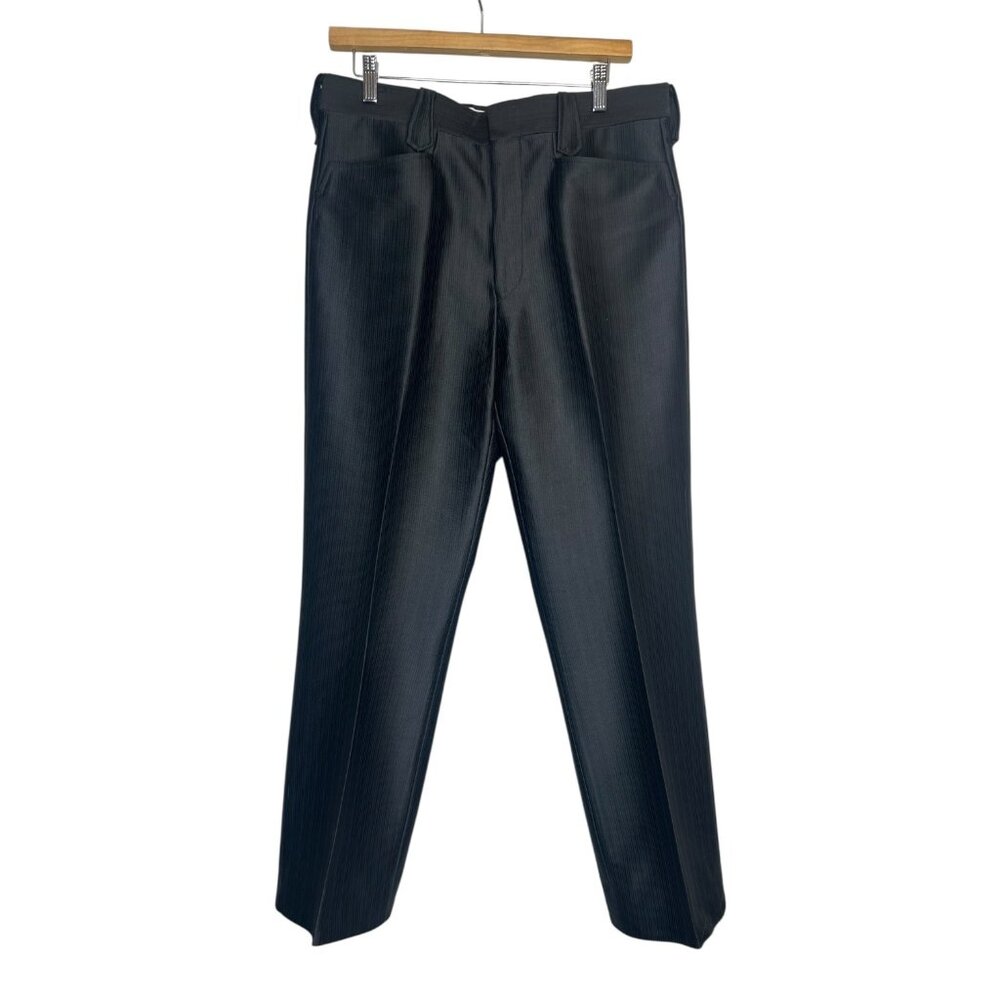 DG-91 Miller Stockman Western Wear Charcoal Gray Dress Pants Size 34 Made In USA